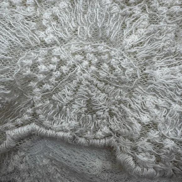 Tea n Rose Edwardian Inspired Elegant Lace and Crochet Maxi Dress in Cream,Large - Picture 14 of 17